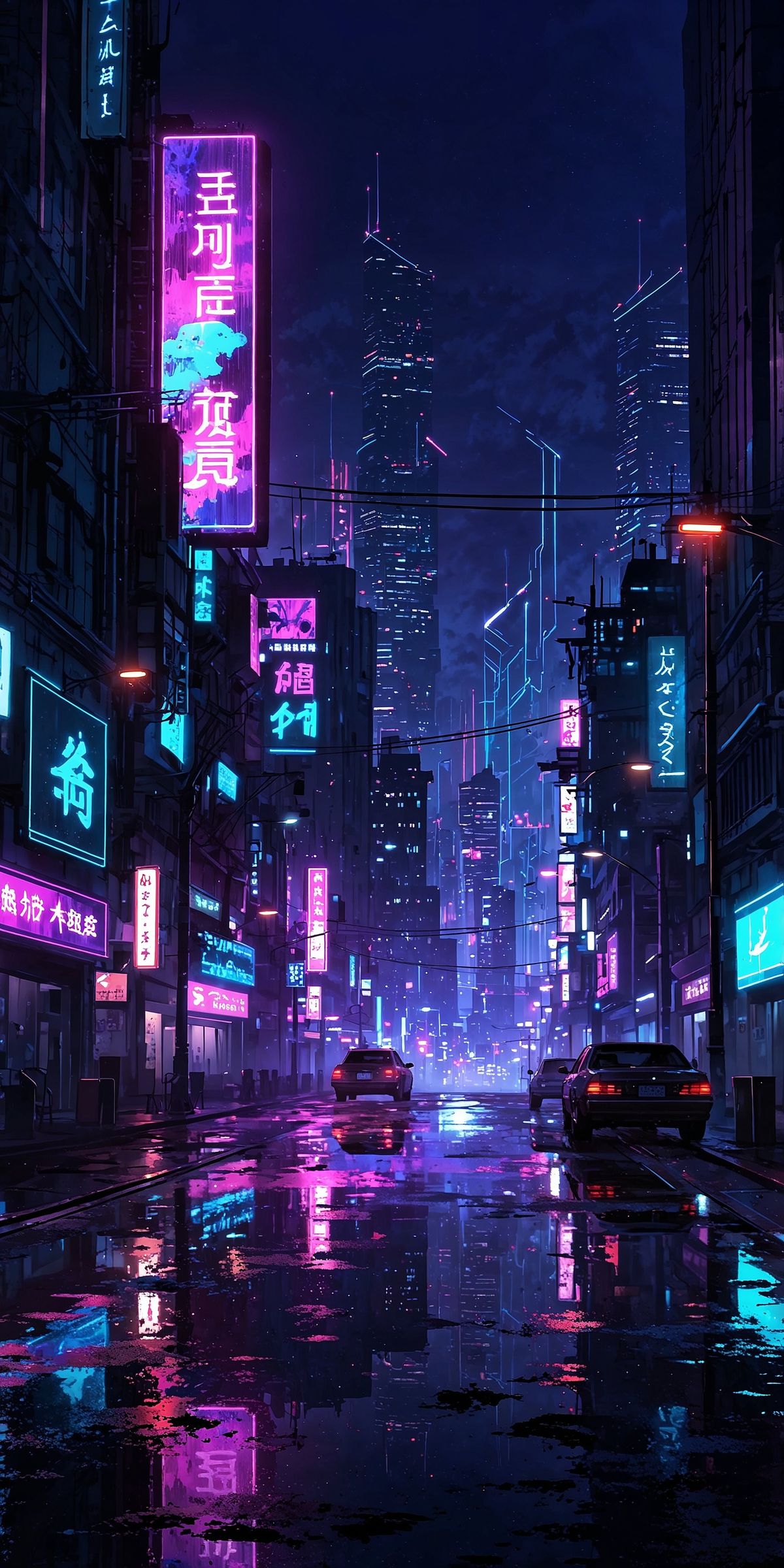 neon city cyberpunk